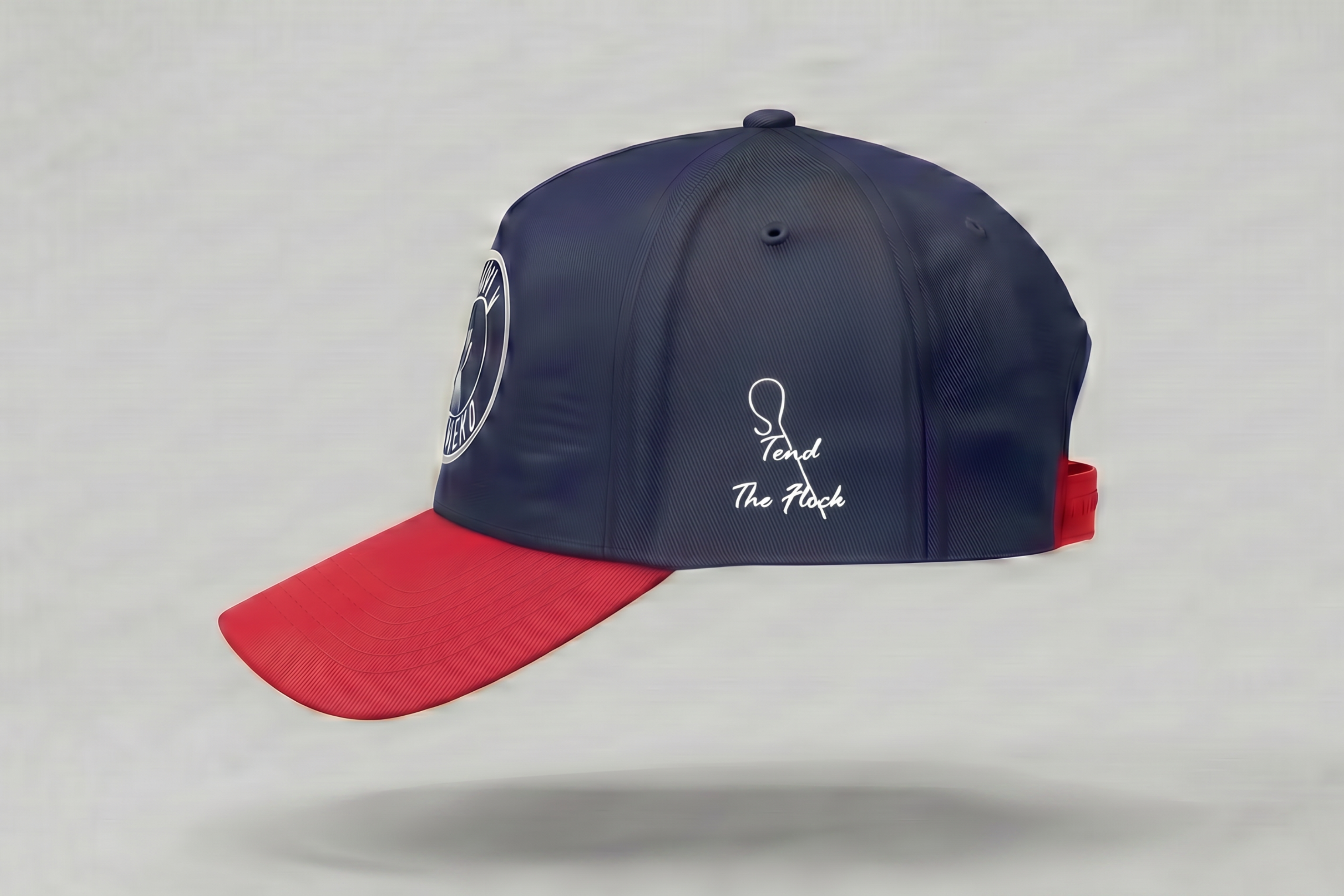 Family Shepherd Cap - Navy & Red