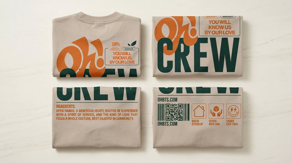 Oh! Crew 100% Organic Oversized Tee
